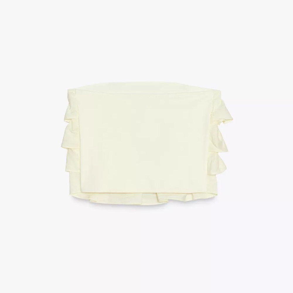 Zara Ruffled Bandeau Top - Picture 6 of 7